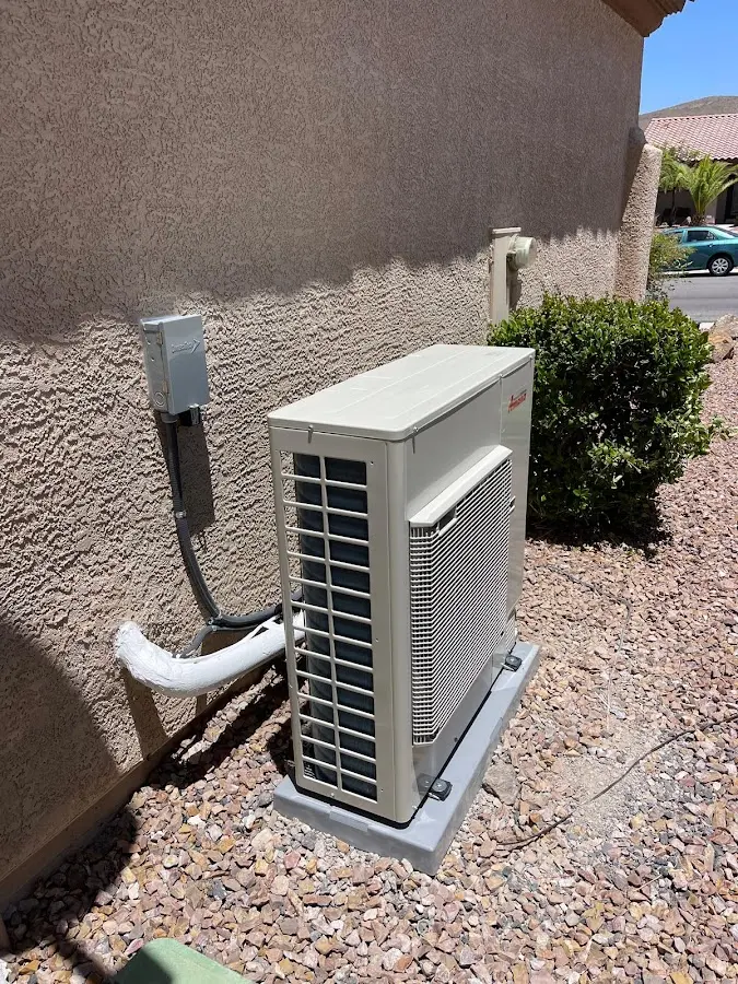 Residential air conditioning condenser unit in Marcellus